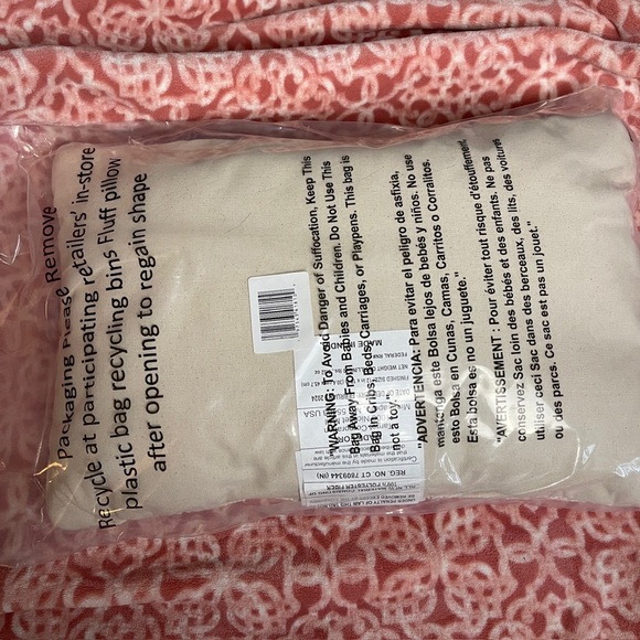 Target Blush and Cream Striped Pillow - Picture 3 of 3